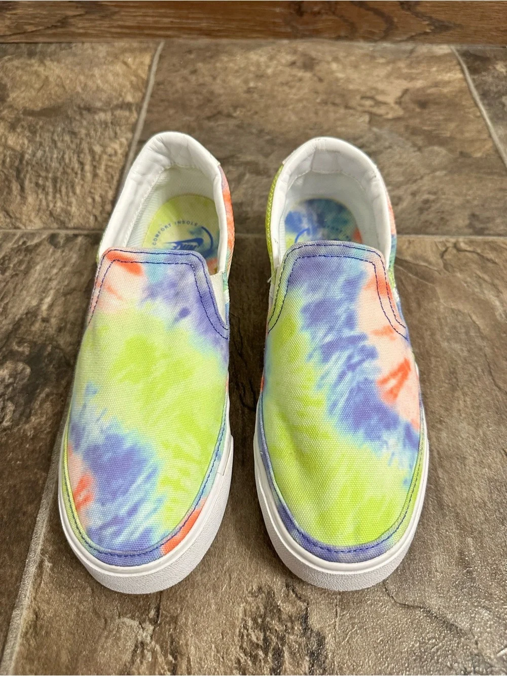 Nike Women's Court Legacy Slip-On Sneakers Tie-Dye Print